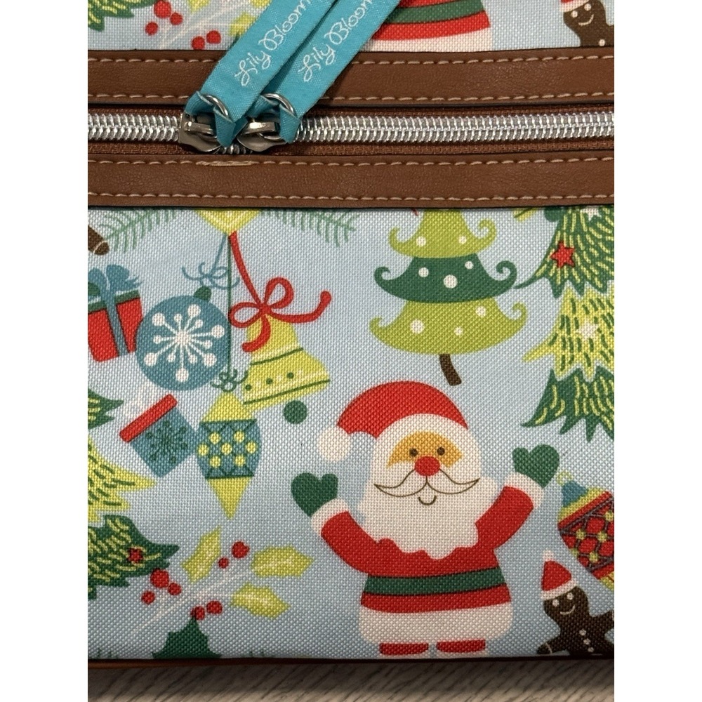Lily Bloom Christmas Santa Shoulder Bag Purse - Picture 16 of 16